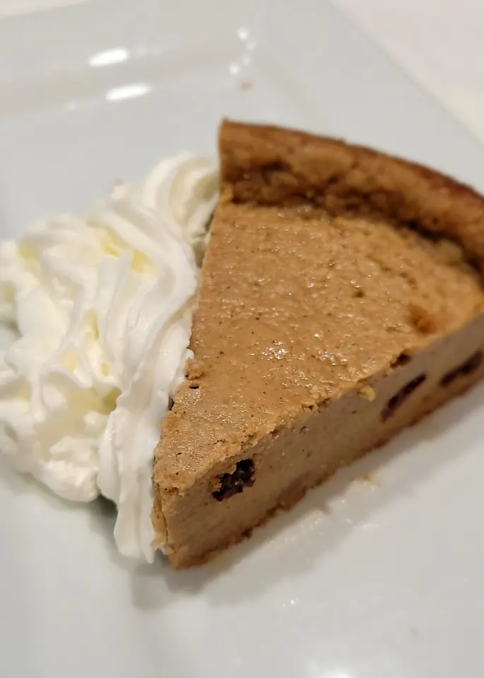 Traditional Jamaican sweet potato pudding slice